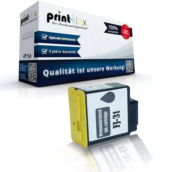 Compatible XL Ink Cartridge for Olivetti Faxlab Jetlab FAX-LAB 95 M100 M 100 S100, S 100 Series Jet Lab 400 450 490 Black K FJ 31 FJ31 – Premium line Series