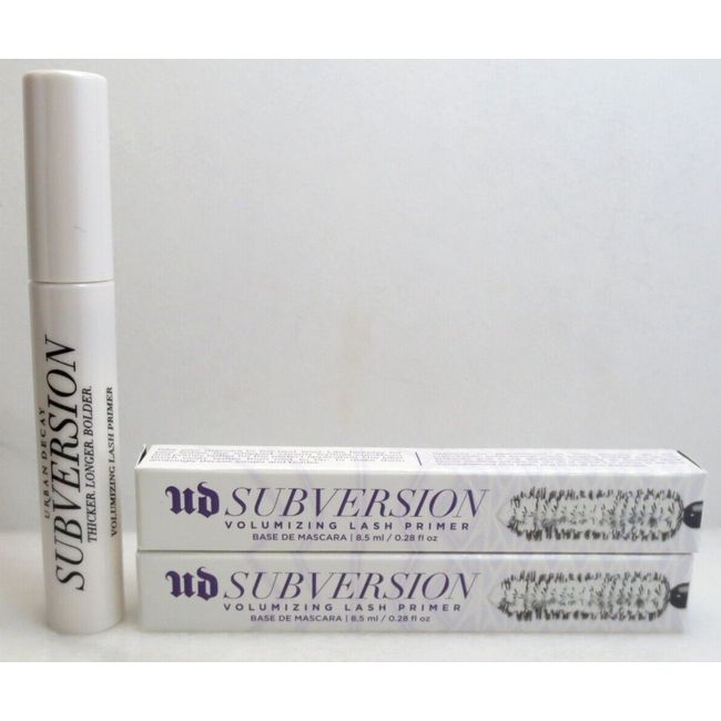 URBAN DECAY SUBVERSION VOLUMIZING LASH PRIMER 0.28 OZ LOT OF 2