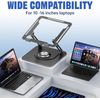 Laptop Stand for Desk, Adjustable Computer Stand with 360° Rotating Base, Erg...