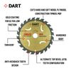 DART STK1202028 Circular Saw Blades, Gold