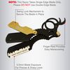 Professional Straight Razors For Men - Straight Edge Barber Razor Shaving Kit For Close Shave - Beard Cut Throat Safety Razor Shavette Navajas Para Barbero - 10 Shaving Blades By Krisp Beauty