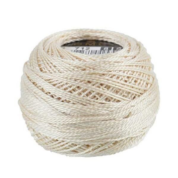 DMC Pearl Cotton Balls Size 8 - 95 Yards-Cream