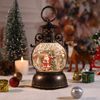 Snow Globe Lighted Christmas Decorations,Christmas Snow Globe Lantern with Mu...
