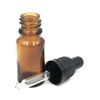Two 10ml Amber Glass Bottles with Dropper Pipettes