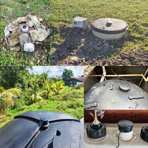EPTTECH TLC2206 Outdoor Tuya Mobile WIFI Remote Ultrasonic Contactless Continuous Liquid Water Oil Fuel Level Tank Monitor Sensor Controller Automatic Alarm Gauge Meter Indicator Monitoring System