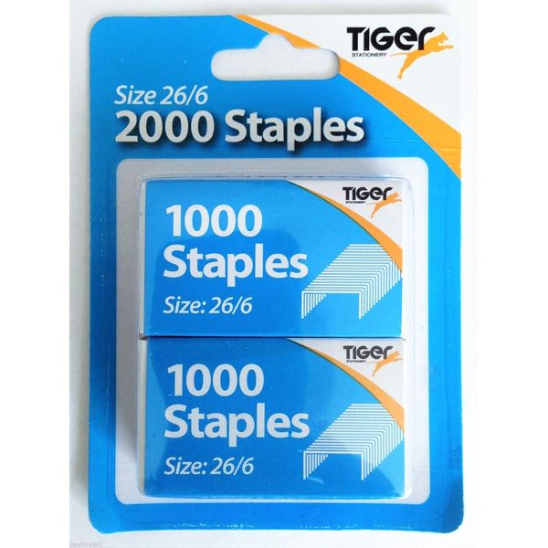 STAPLES A PACK OF 1 X 1000 SIZE 26/6
