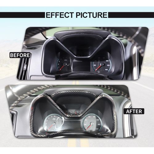 Voodonala for Chevy Colorado Dashboard Trim Cover Compatible with Chevrolet Colorado 2014-2022 /GMC Canyon 2014-2022(Carbon Fiber Black,1Pc)