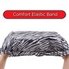 DONNA ARGAN Patterned Sleep Cap Hair Sleep Shower Cap Bonnet Satin Bonnet for Sleeping Hat XL Zebra