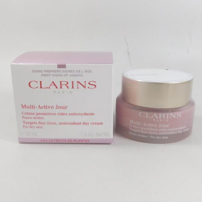 Clarins Multi-Active Jour Antioxidant Day Cream For Dry Skin 1.6oz / 50ml *NEW