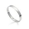 925 Solid Sterling Silver 3mm Flat Band Polished Ring In Sizes G-Z (R)