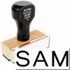SAM Rubber Stamp Size 1/2" Tall x 1-1/2" Wide