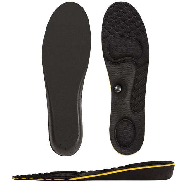 [Kozzim] Secret Insole, Arch Support, Insole, Shock Absorption, Height Up, 4 Sizes to Choose from (0.8 inches (2 cm), 1.2 inches (3 cm), 1.6 inches (4 cm), 2.0 inches (5 cm), Black