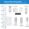 DEWENWILS Remote Control Outlet Wireless Wall Mounted Light Switch Programmable
