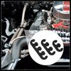 Hihaha 12pcs 7mm 8mm 8.5mm 8.8mm Car Engine Spark Plug Separators Ignition Wire Separators Holder Black Durable Material