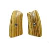 Finished Zebrawood Ruger SP101 Grip Inserts X