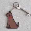 Sweet William Chocolate Labrador Keyring