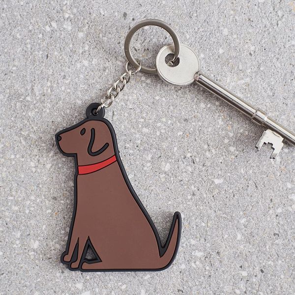 Sweet William Chocolate Labrador Keyring