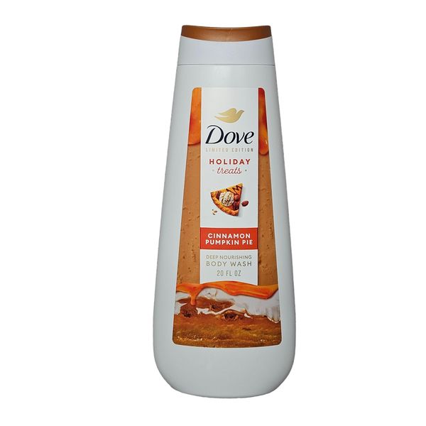 Dove Cinnamon Pumpkin Pie Liquid Body Wash for Deep Nourishment Holiday Treats Limited Edition, 20 oz