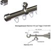 BASIT Clamp Support H15 for Inner Curtain Rods 16 mm