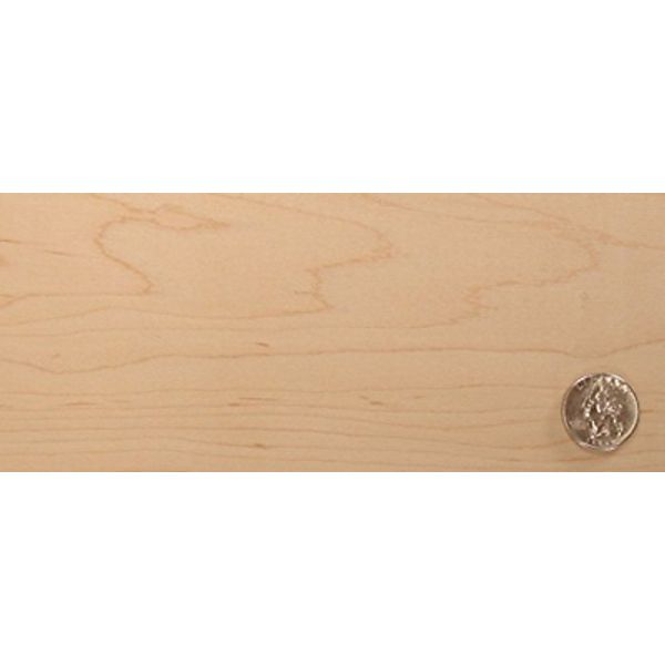 Maple Wood Veneer Sheet, Rotary Cut, Spliced Face, 24X96, "A" Grade, 10 Mil Pape