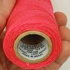Linhasita Waxed Thread 100 g / 170 m Polyester 1 mm Thick Macrame, 30 Colours Phosphorous Pink