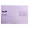 Pack of 100 Pink Card Premium Foolscap Document Wallets