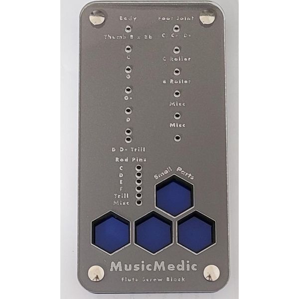 MUSICMEDIC.COM FLUTE SCREW BLOCK. TOOLS FOR WOODWIND REPAIR
