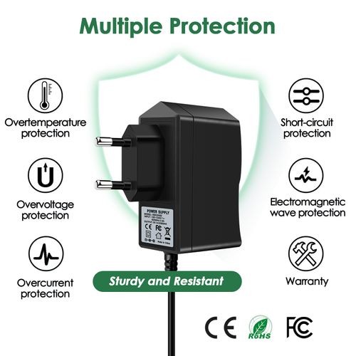 BL Universal Power Supply 5 V 2 A, 5 V Power Supply Adapter AC/DC Power Adapter and Power Cable for Router, Android TV Box Q Plus T95Z X96 X98 H96 X88, Camera Universal Charger with Plug 5.5 x 2.1 mm