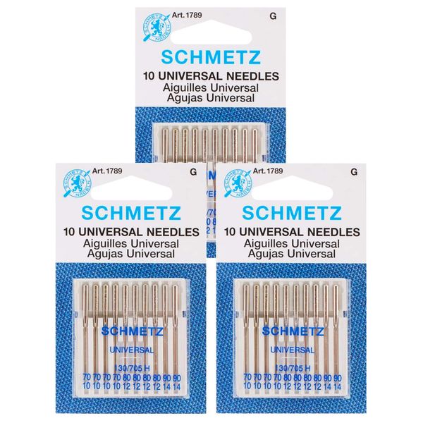 Euro-Notions Universal Machine Needles 3 Pack