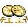 Future Kit 80mm Yellow Robot Wheel Set - FK1101M