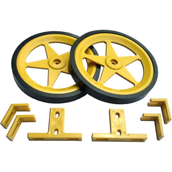 Future Kit 80mm Yellow Robot Wheel Set - FK1101M