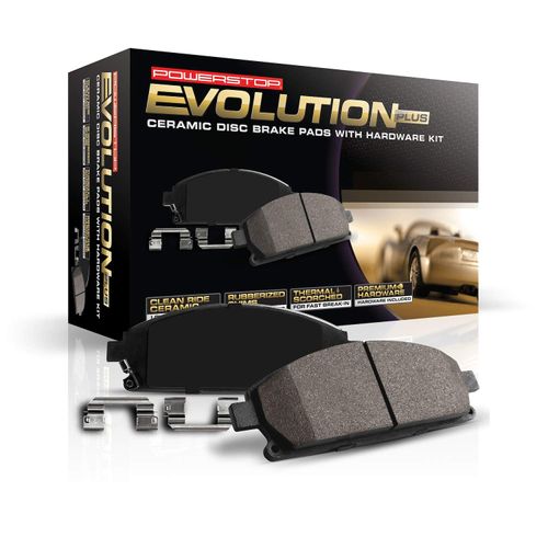 Power Stop 17-1665, Z17 Rear Ceramic Brake Pads with Hardware