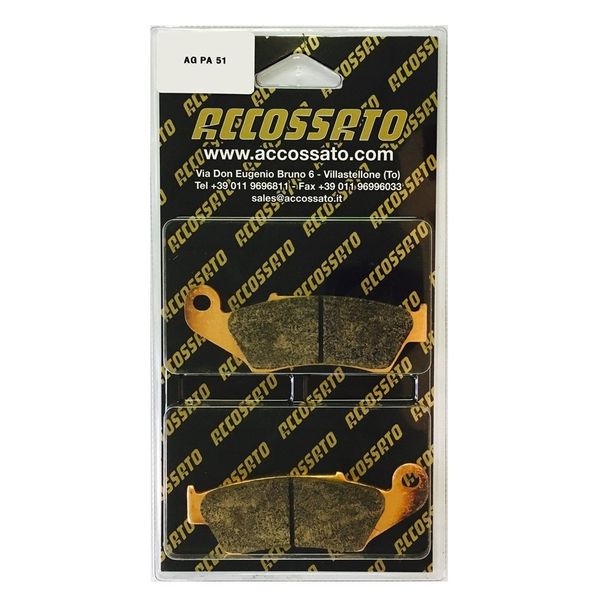 Accossato agpa51or-62 Bremsbeläge, Set von 2