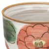 Mino Ware 131-1004 Teacup Colorful Flower Pattern (Vermilion)