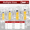 Sharp-tec 4 inch Adjustable Spanner, 24 mm Wide Jaw Opening Adjustable Wrench, 100 mm Plumbing Tools Set for Plumbers