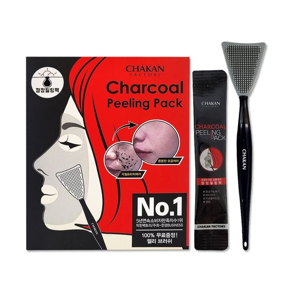 Chakhan Factory Charcoal Bomb Black Peeling Pack 12 sheets_D