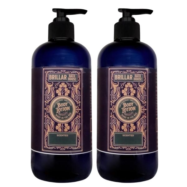 Brillar Bath House Chocolate Chip Cookie Scented Shimmering Body Lotion with Olive Oil, 8 Oz (2 Pack)