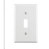 Leviton 88001-WMP  1-Gang Toggle Device Switch Wallplate, Standard Size,4 PAC