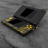 eXtremeRate ds Lite Compatible with Assembly Type Custom Pattern Design Replacement Shell, Replacement Button, Screen Lens Compatible with Nintendo DS Light [Gold Wave Black Off Kanagawa]