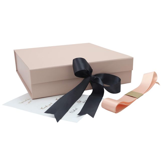 Gift Box for Presents with Magnetic Closure and Ribbon 