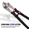 WORKPRO 18" Bolt Cutter Cutting Plier Tool Bi-Material Handle w/Soft Rubber Grip