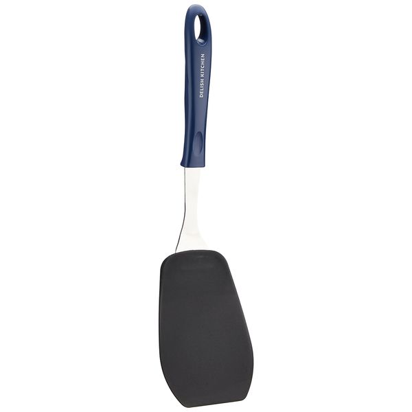 DELISH KITCHEN G-5050 Pearl Metal Turner, Flexible Turner, Navy