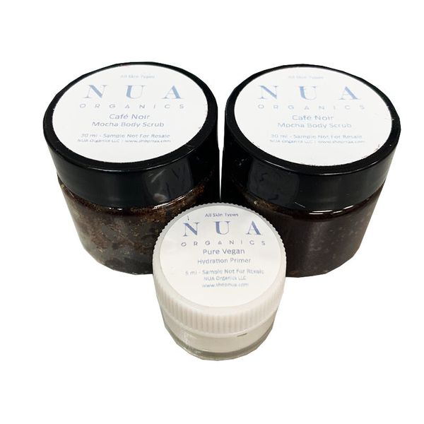NUA Organics Primer and Body Scrub Set