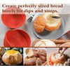 Webake Bread Proofing Basket Small Round Set Silicone 4 Pcs 5 Inch Mini Bread Proofing Baskets Sourdough Basket Proving Baskets Baking Tools