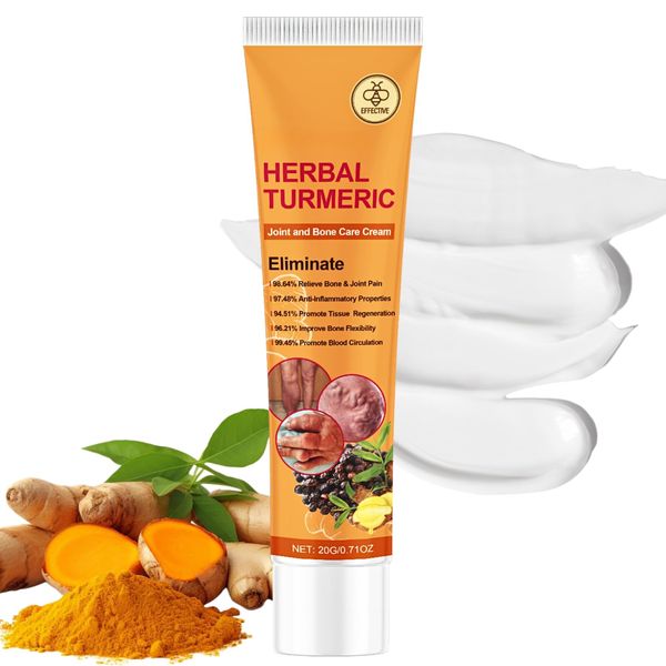 Herbal Turmeric Arthritis Cream, Arthritis Pain Relief Cream, Ultra Strength Joint Pain Relief Cream, Turmeric Muscle Pain Relief Gel, Natural Herbal Relief Cream for Knee & Back Pain Relief