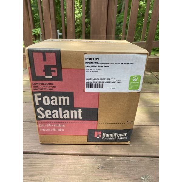 12 Count 20 Oz Handi-Foam P30101 Spray Foam Sealant Straw Application Method New