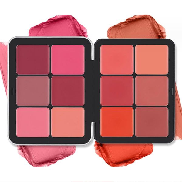 12 Farben erröten Palette, Matte Creme erröten Make-up-Palette, Long-Wearing, Smudge Proof, natürlich aussehende, mischbar Gesicht erröten Make-up-Cruelty-Free