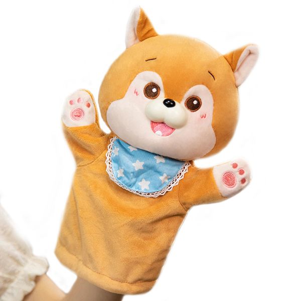 Hand Puppets Plush Animals Toys Dolls for Kids Imaginative Pretend Play Storytelling Early Education (Dog)