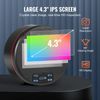Borescope Triple Lens Endoscope Camera with 4.3" IPS Screen 8 + 2 Lights