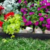 NEW Durable Landscape Edging Kit Tall Wall 60x2.5" Black Plastic No-Dig Flexible